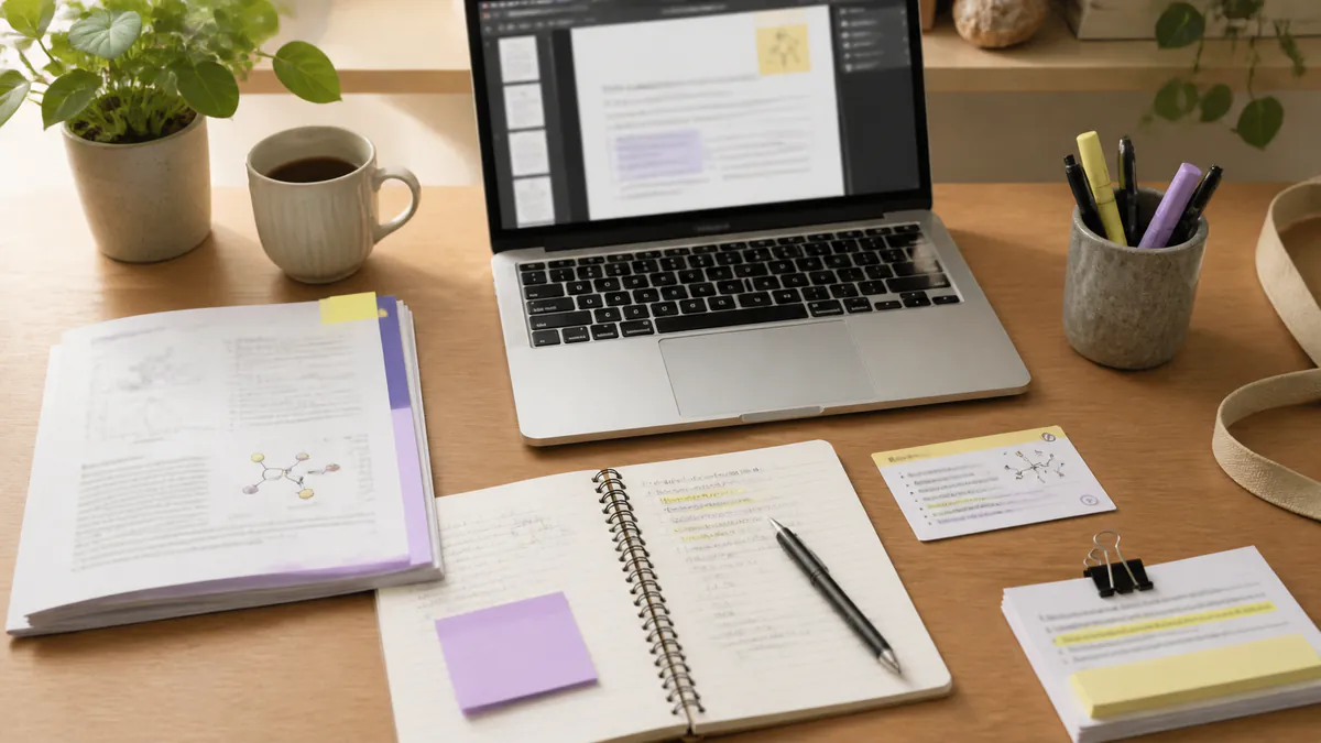 Course notes and a readable PDF organized for study guide creation