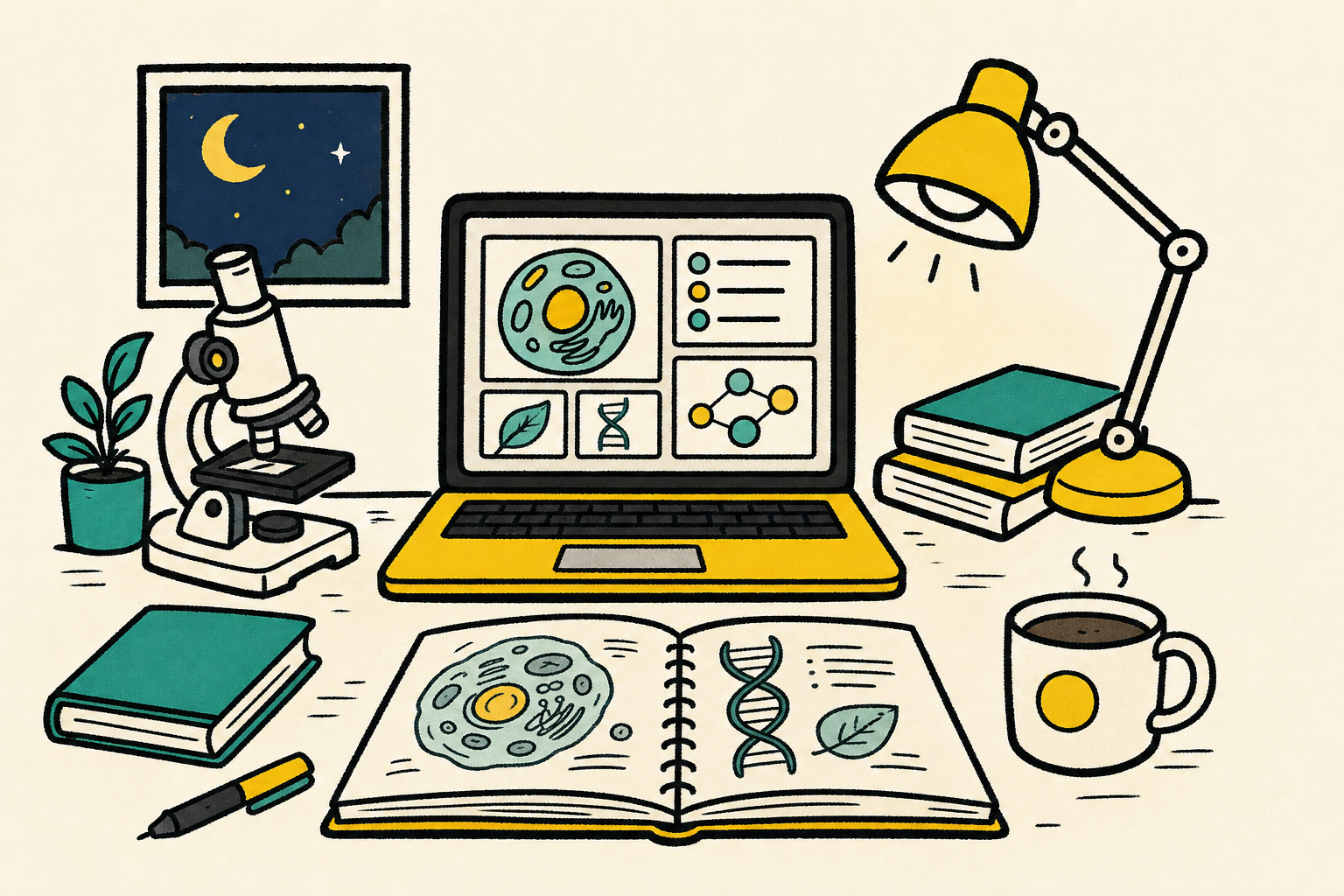 biology ai available 24 7 for late night study and exam prep